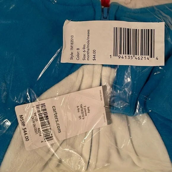 āļøLast Chance Reseller Lot 5 Carterās Baby Shark Costume (12M) NWT 5 Free Gift - Picture 4 of 16